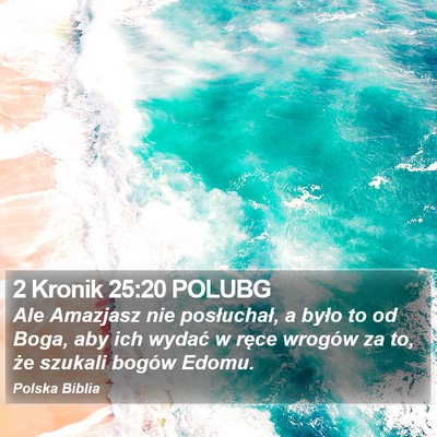 2 Kronik 25:20 POLUBG Bible Verse Image