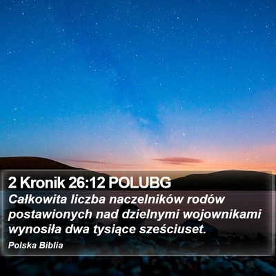 2 Kronik 26:12 POLUBG Bible Verse Image