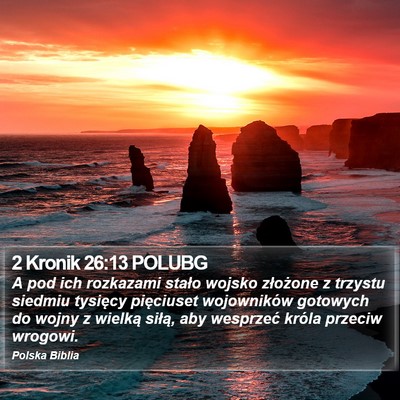 2 Kronik 26:13 POLUBG Bible Verse Image