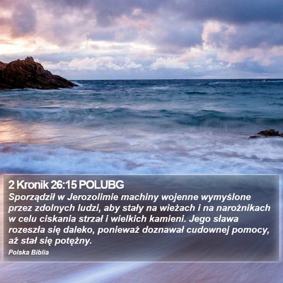 2 Kronik 26:15 POLUBG Bible Verse Image