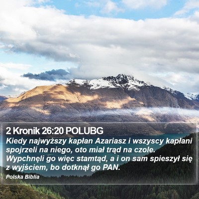 2 Kronik 26:20 POLUBG Bible Verse Image