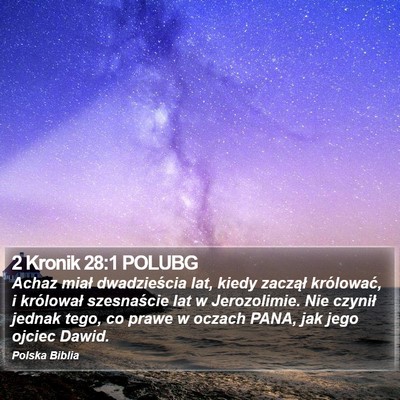 2 Kronik 28:1 POLUBG Bible Verse Image