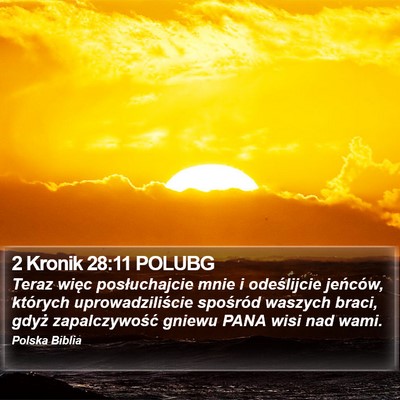 2 Kronik 28:11 POLUBG Bible Verse Image