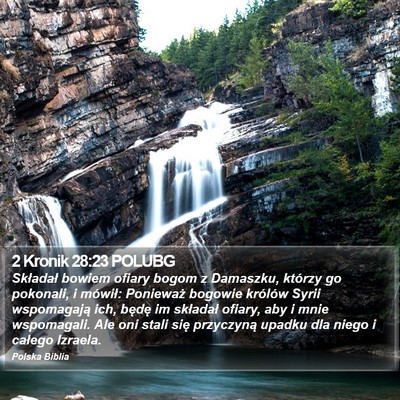 2 Kronik 28:23 POLUBG Bible Verse Image