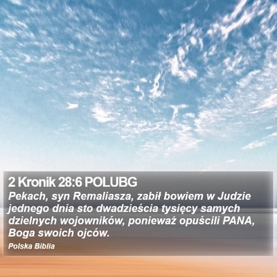 2 Kronik 28:6 POLUBG Bible Verse Image