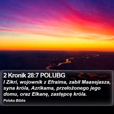2 Kronik 28:7 POLUBG Bible Verse Image