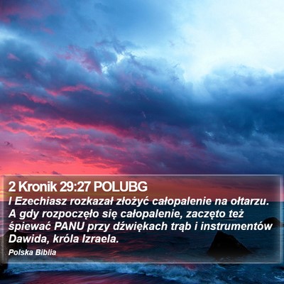 2 Kronik 29:27 POLUBG Bible Verse Image