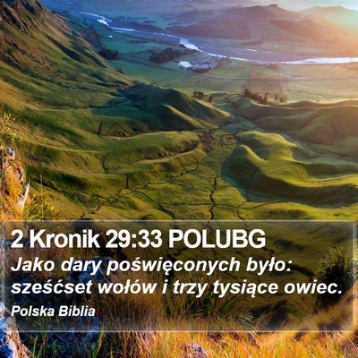 2 Kronik 29:33 POLUBG Bible Verse Image