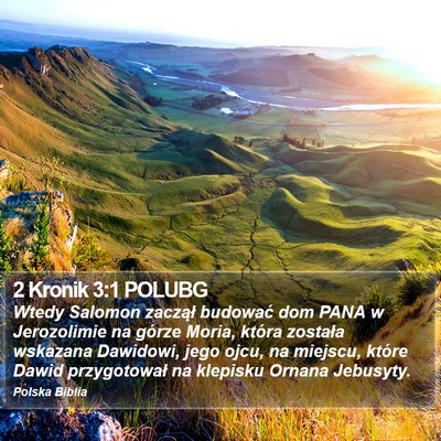 2 Kronik 3:1 POLUBG Bible Verse Image