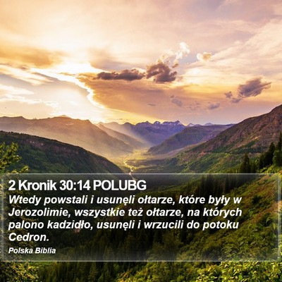 2 Kronik 30:14 POLUBG Bible Verse Image