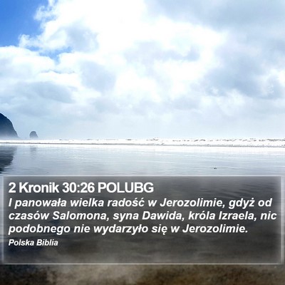 2 Kronik 30:26 POLUBG Bible Verse Image