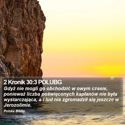 2 Kronik 30:3 POLUBG Bible Verse Image