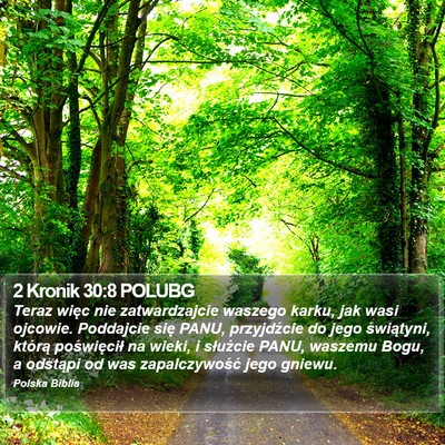 2 Kronik 30:8 POLUBG Bible Verse Image