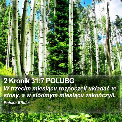 2 Kronik 31:7 POLUBG Bible Verse Image