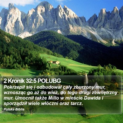 2 Kronik 32:5 POLUBG Bible Verse Image