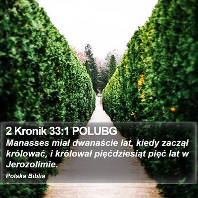 2 Kronik 33:1 POLUBG Bible Verse Image