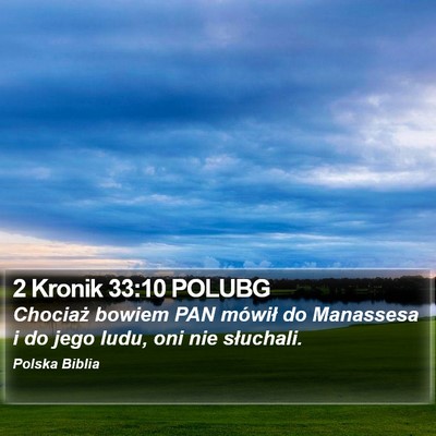 2 Kronik 33:10 POLUBG Bible Verse Image