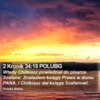 2 Kronik 34:15 POLUBG Bible Verse Image
