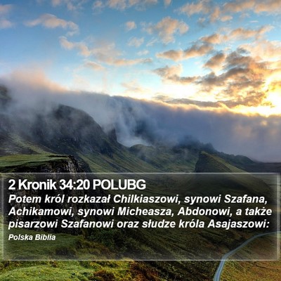 2 Kronik 34:20 POLUBG Bible Verse Image