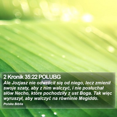2 Kronik 35:22 POLUBG Bible Verse Image