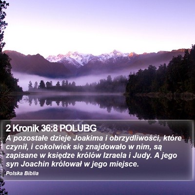 2 Kronik 36:8 POLUBG Bible Verse Image