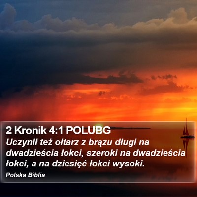 2 Kronik 4:1 POLUBG Bible Verse Image