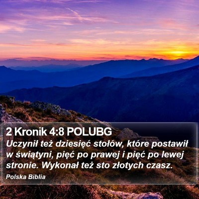 2 Kronik 4:8 POLUBG Bible Verse Image