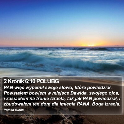 2 Kronik 6:10 POLUBG Bible Verse Image