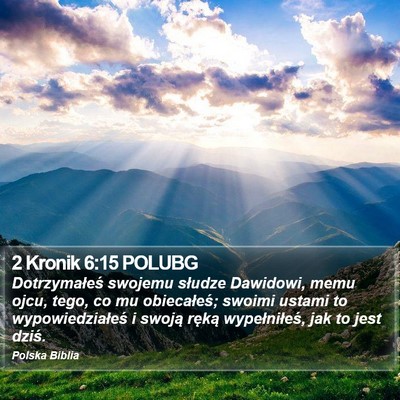 2 Kronik 6:15 POLUBG Bible Verse Image