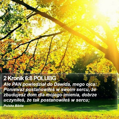 2 Kronik 6:8 POLUBG Bible Verse Image