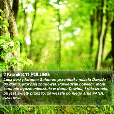 2 Kronik 8:11 POLUBG Bible Verse Image
