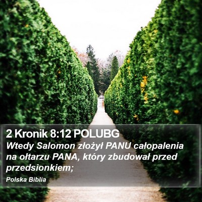 2 Kronik 8:12 POLUBG Bible Verse Image