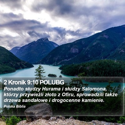 2 Kronik 9:10 POLUBG Bible Verse Image