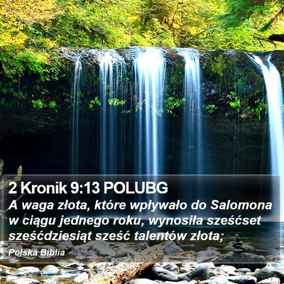 2 Kronik 9:13 POLUBG Bible Verse Image