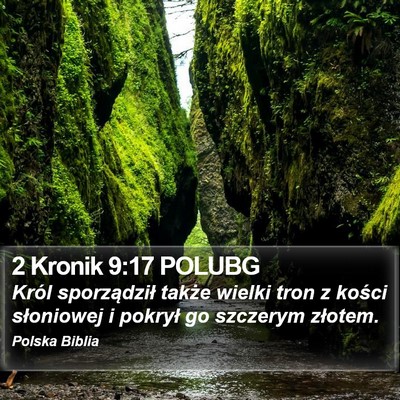 2 Kronik 9:17 POLUBG Bible Verse Image