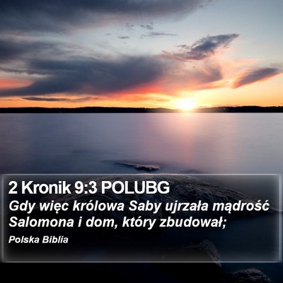 2 Kronik 9:3 POLUBG Bible Verse Image