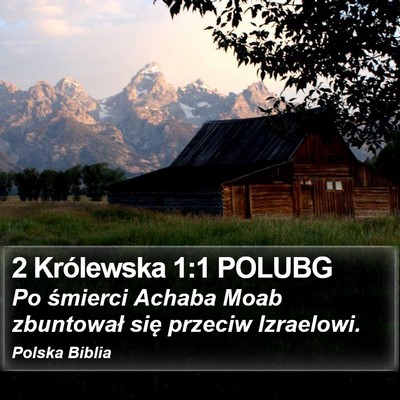 2 Królewska 1:1 POLUBG Bible Verse Image