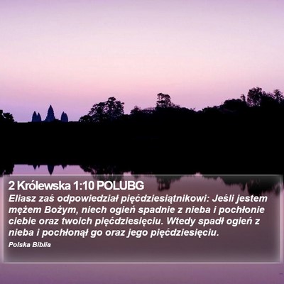 2 Królewska 1:10 POLUBG Bible Verse Image