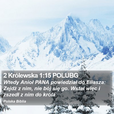 2 Królewska 1:15 POLUBG Bible Verse Image