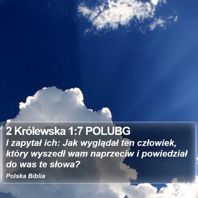 2 Królewska 1:7 POLUBG Bible Verse Image
