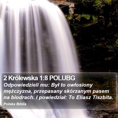 2 Królewska 1:8 POLUBG Bible Verse Image