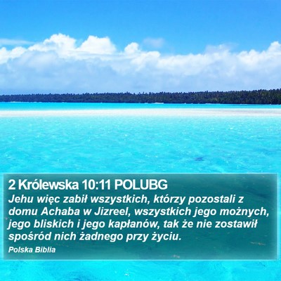 2 Królewska 10:11 POLUBG Bible Verse Image