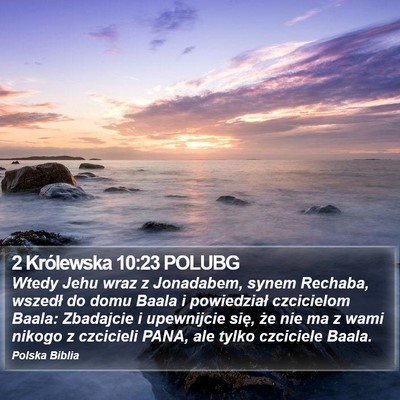 2 Królewska 10:23 POLUBG Bible Verse Image