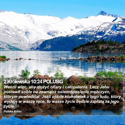 2 Królewska 10:24 POLUBG Bible Verse Image