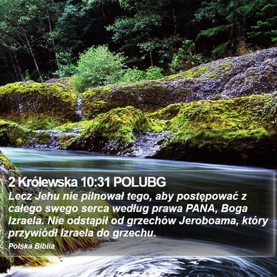 2 Królewska 10:31 POLUBG Bible Verse Image