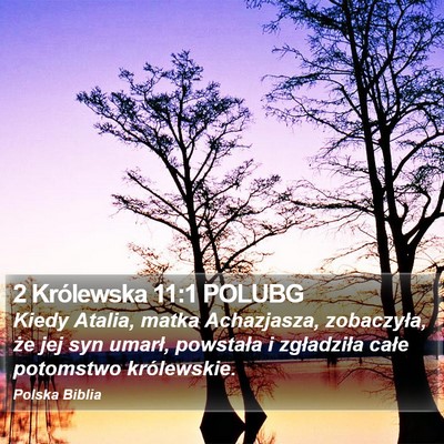 2 Królewska 11:1 POLUBG Bible Verse Image