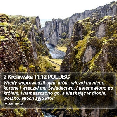 2 Królewska 11:12 POLUBG Bible Verse Image