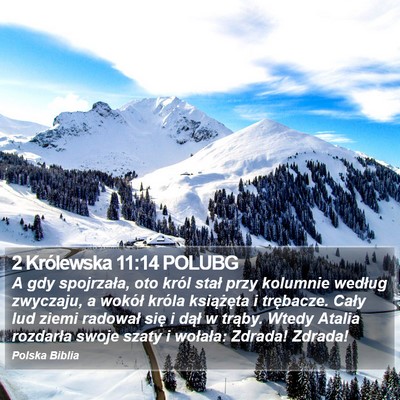 2 Królewska 11:14 POLUBG Bible Verse Image