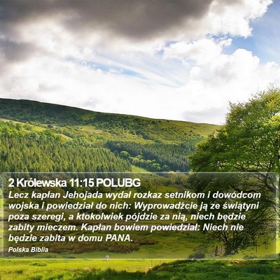 2 Królewska 11:15 POLUBG Bible Verse Image