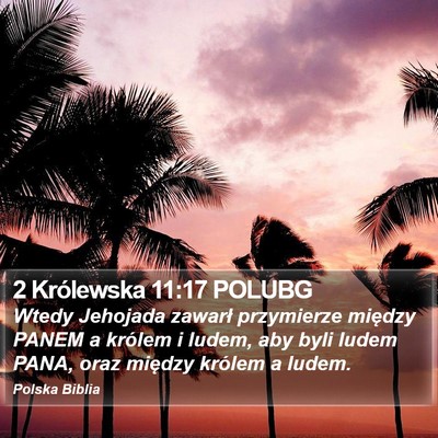 2 Królewska 11:17 POLUBG Bible Verse Image